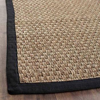 Safavieh Natural Fiber Beige/Black Area Rug 75 x 120 cm