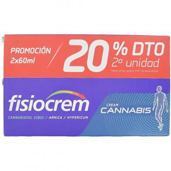 Fisiocrem Cannabis 2x60 ml Crema Analgésica y Anti-inflamatoria con CBD