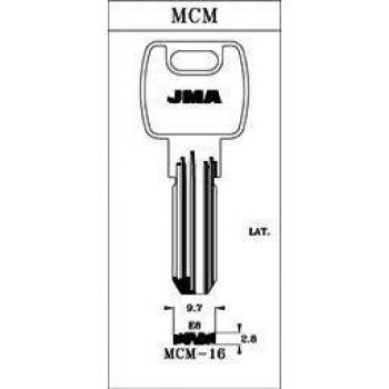 Llave de Seguridad en Bruto de Latón Modelo MCM-16E8 JMA