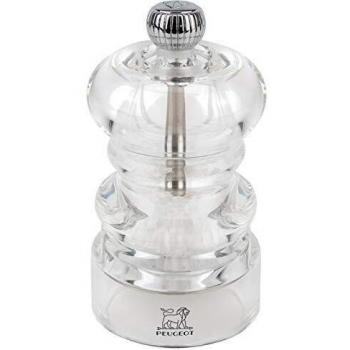 Molinillo de Sal Peugeot Nancy 9 cm - Acrílico Transparente, Manual, Ajustable