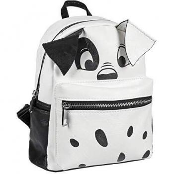 Cerdá Mochila Casual Moda Disney 101 Dalmatas, Blanco, 25 cm
