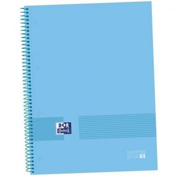 Pack de 5 Cuadernos Oxford &You A4 con Tapa Blanda en Color Azul Claro