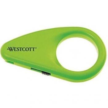 Westcott Mini Hoja de Seguridad de cerámica Caja Abridor - Verde