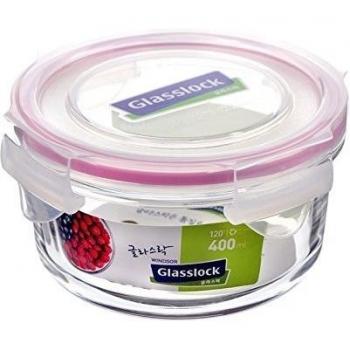 Glasslock. Fiambrera Hermética Cristal Templado Redonda 400 Ml.