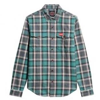 Superdry Camisa De Manga Larga Algodón Orgánico A Cuadros Worker