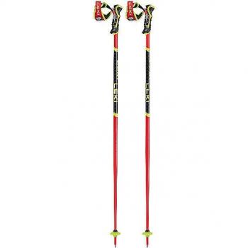 Leki Bastones WCR SL 3D (Rojo brillante/Negro/Amarillo neón)