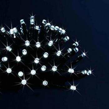 Guirnalda Luminosa Exterior 8m 80 LED Blanco Frío con Transformador