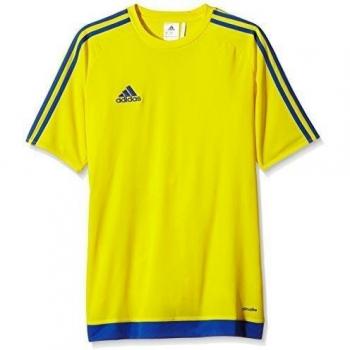 adidas Estro 15 JSY - Camiseta para hombre, color amarillo / azul marino, talla XL
