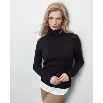 Sfera - Jersey de punto con cuello alto, tejido suave, ajustado al cuerpo, disponible en varios colores y tallas