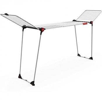 Vileda Infinity Flex Tendedero de Ropa, Parte Central Extensible hasta 2 m, Cuerda de 30 m, alas Altas con Cuerda XXL, 4023103230538