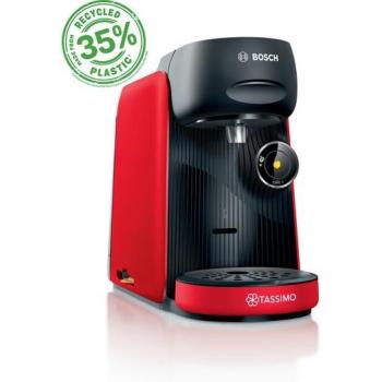 Cafetera Tassimo Finesse TAS163E, Multi-bebidas, 1400W, 0.7L, Intensidad Boost, Rojo