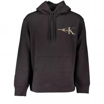 Calvin Klein Men's XL Black Logo Cotton Blend Hoodie