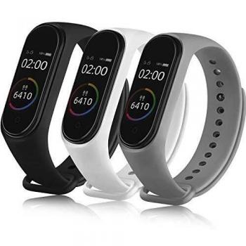 Funeng 3 Piezas Correas ompatible con Xiaomi Mi Band 4 Xiaomi Mi Band 3,Suave Silicona Pulseras de Repuesto Transpirable para Xiaomi Mi Band 4 y Xiaomi Mi Band 3