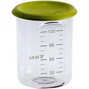 BEABA Baby Portion Conservation Jars, 120 ml, Tritan Neon
