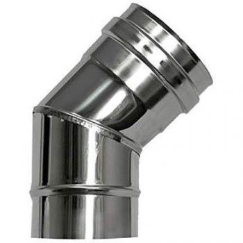CODO EXOJO PARA ESTUFA PELLET INOXIDABLE