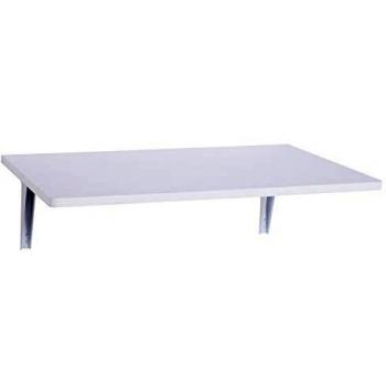 HOMCOM Mesa Plegable de Pared para Cocina y Comedor 60x40x20cm Mesa Auxiliar Color Blanco