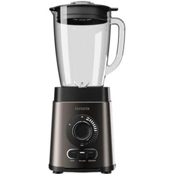 Batidora de Vaso Aiwa Saberu 1800W con Jarra de Vidrio 1,8L, 6 Cuchillas Satoku, 3 Programas (Hielo, Pulso, Autolimpieza), Control
