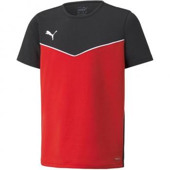 Camiseta de fútbol Puma Individualrise infantil, manga corta, color rojo y negro, talla 15-16 años
