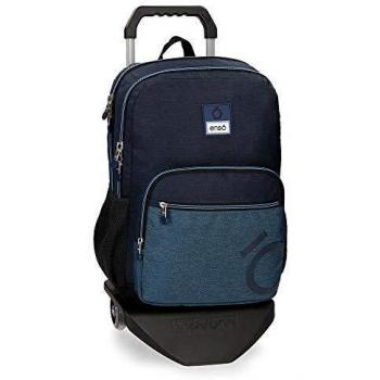 Enso Blue Mochila Doble Compartimento con Carro Azul 31x42x13 cms Poliéster 20.13L