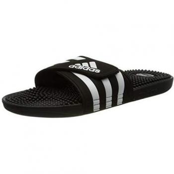 Adidas Adissage Black Slides with Comfortable Footbed