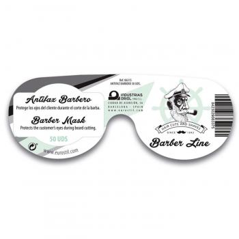 Barber Line Antifaz Barbero Negro Pack 50 unidades