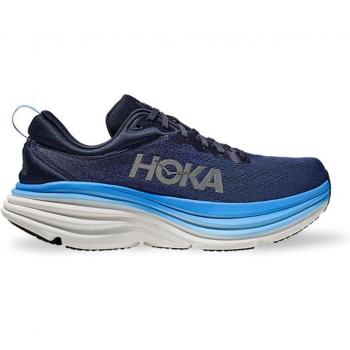 HOKA Bondi 8 Men's Running Shoes, Color: Outer Space/Mountain Spring, Size: 10.5 M (D), Gender: Male, Material: Rubber