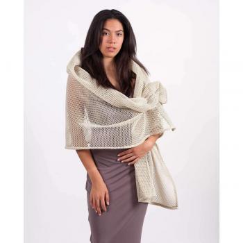 Chal de Fiesta Roxie en Elegante Beige - MR Complements