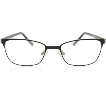 SmartBuy Collection Rectangle Full Rim Plastic Women's Prescription Glasses - Black - Size 52 - Blue Light Block Available - Free Lenses