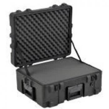 SKB Roto Mil-Std Waterproof Case 10 Deep with Cubed Foam, Pull Handle and Wheels, Dimensions: 22 x 17 x 10 (Model: 3R2217-10B-CW)