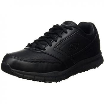 Skechers NAMPA, Sneakers para Hombre, Black Synthetic/Pu, 43 EU