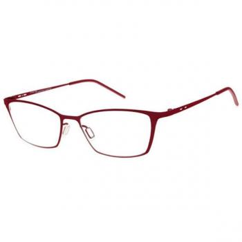 Italia Independent II 5208 057.000 Women’s Eyeglasses Burgundy Size 51 - Blue Light Block Available