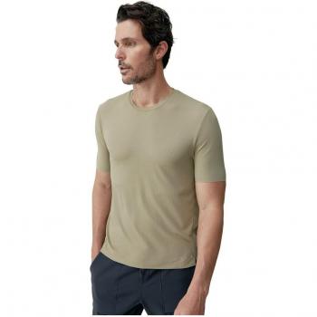 Camiseta de hombre Nadym Born Living Yoga, corta de manga, color verde, talla M