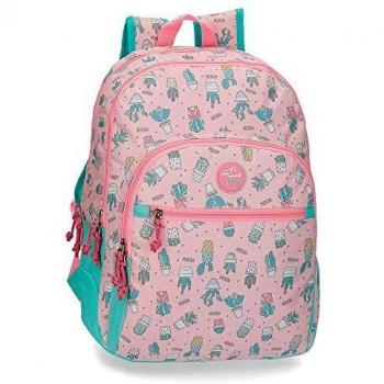 Movom Cactus Mochila Doble Compartimento Adaptable a Carro Rosa 33x44x13,5 cms Poliéster 19.6L