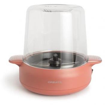 Create Popcorn Maker Studio - Máquina de Palomitas con Fundidor de Mantequilla 500W Terracota, Fácil de usar, Hasta 100g de maíz, Palomita en 5 min, Palomitas dulces