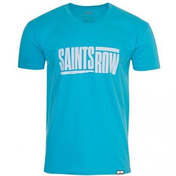 Camiseta de Manga Corta Saints Row Logo Azul, Adulto Talla XL