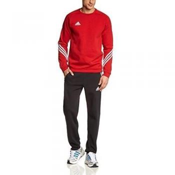 Adidas SERE14 SWT Suit - Chándal para hombre, color rojo / blanco, talla L