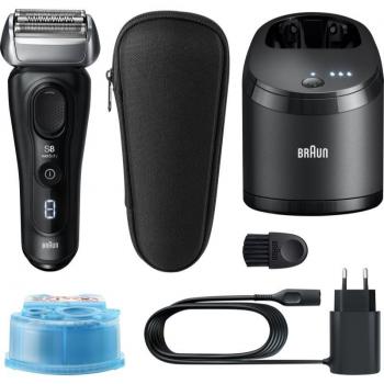 Braun Series 8 8450cc Máquina De Afeitar Eléctrica Wet&Dry con Estación de Limpieza, Color Negro, 1 Ud