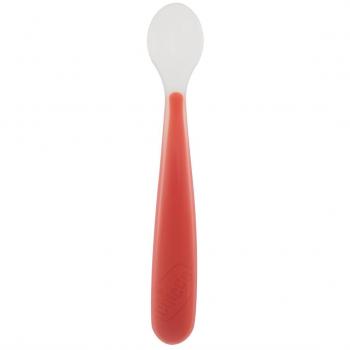 Chicco Soft Silicone Spoon 6m+ Red 1 pc