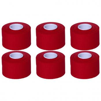Cawila - Cinta deportiva (6 unidades, 3,8 cm x 10 m) rojo rojo Talla:3.8 cm x 10 m
