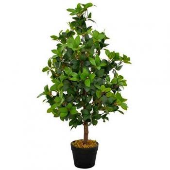 SengentoStyle Kunstplant met pot laurierboom 90 cm groen