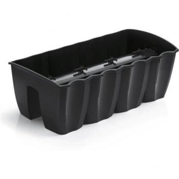 Maceta para balcón modelo Crown 600 antracita