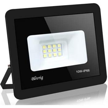 focos led exterior,Blivrig 10W LED Foco Exterior de alto brillo,1000LM Impermeable IP66 Proyector Foco LED, Led Foco Exterio para Patio, Camino, Jardín
