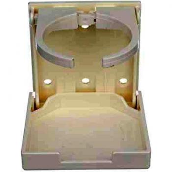 Seachoice 50-79451 Soporte Bebidas Ajustable y Plegable, Color Blanco