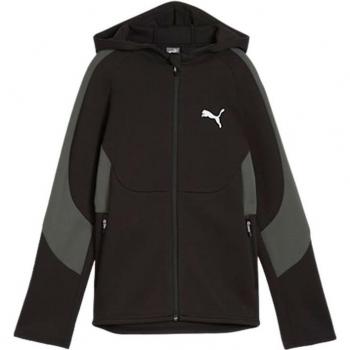 Sudadera Puma Evostripe Full-Zip Infantil Negro