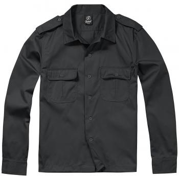 Brandit Hombres Camisa 1/1 Manga Larga Negro tamaño L