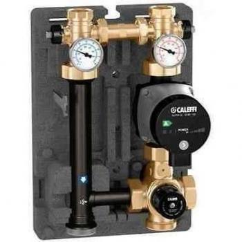 Unidad de Regulación Termostática Caleffi 166 para Sistemas de Calefacción - Rango 25÷50°C - Conexión 1' f