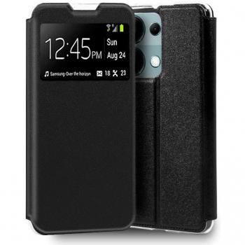 Funda Cool Flip Cover Tipo Libro Liso Negro para Xiaomi Redmi Note 13 Pro