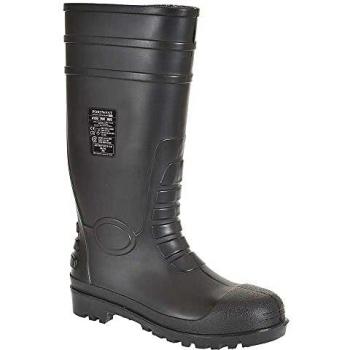 Bota Wellington de Seguridad S5 con Puntera de Acero 100% Impermeable Portwest FW95 Talla 42