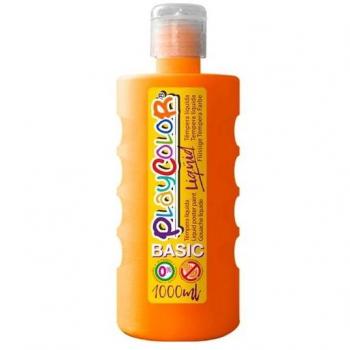 Playcolor - Témpera Líquida Basic Botella 1000ml Naranja