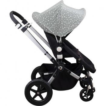 Capota para silla de paseo Jyoko compatible con Bugaboo Cameleon 2 y 3, color White Star